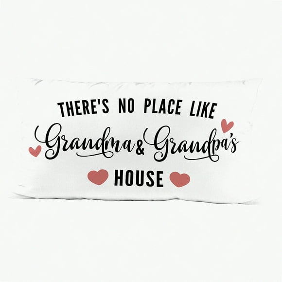 Grandma Grandpa Home Comfort Soft Pillow Covers - 20x12 Inch Grandparents Day Gift Fathers Day Mothers Day - Cozy Family Memories Decor