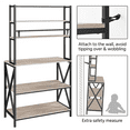 thumbnail image 6 of Alden Design 6 Tier Industrial Baker’s Rack with Adjustable Feet, Gray, 6 of 10