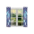 thumbnail image 3 of RYLABLUE Vector Bright Marine Pattern Of Jellyfish And Fish Window Curtain Window Treatments Kitchen Curtains 26x39 inches, 2 Pieces, 3 of 3