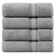 thumbnail image 1 of Juego de toallas de baño LANE LINEN Luxury, 100% algodón, 4 piezas, gris, 70 x 140 cm, 1 of 9