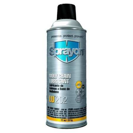 - SPRAYON SC0202000 Moly Chain and Pin Lubricant, Aerosol, 11 Oz.