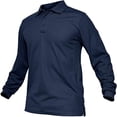 thumbnail image 1 of Askfv Men's Golf Shirt Long Sleeve Golf Polo Classic-fit Polo Quick-Dry Athletic Shirt, 1 of 4