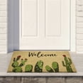 thumbnail image 2 of Northlight Natural Coir Tropical Cactus Rectangular "Welcome" Doormat 18" x 30", 2 of 5