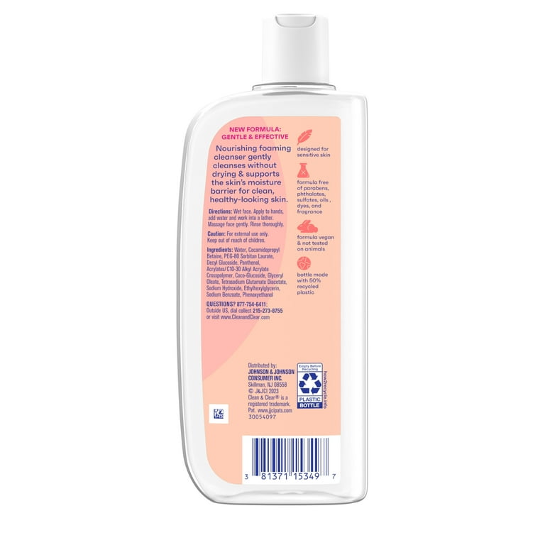 Clean And Clear Essentials Foaming Facial Cleanser - 8 Oz