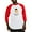 Red/White, variant on CafePress - Class Of 2027 Graduate (Lion) Baseball Jersey - Cotton Baseball Jersey, 3/4 Raglan Sleeve Shirt
