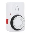 thumbnail image 2 of Timer Socket Indoor 24-Hour Mechanical Outlet Timer (US Plug), 2 of 5
