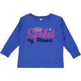 thumbnail image 3 of Inktastic Spoiled by Nonna Girls Long Sleeve Toddler T-Shirt, 3 of 5