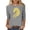 HGG253-Gray, variant on Ounisa Year of The Horse Women's Long Sleeve Shirts Casual Crew Neck Tops Tee Tshirts Loose 3/4 Sleeve Top Outfits Clothes