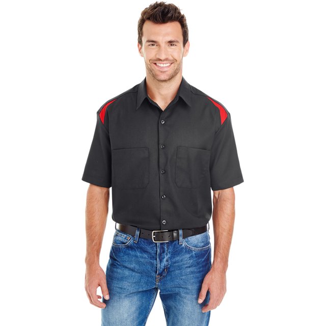Dickies Camisas tejidas NEGRO/ ENG ROJO M dickies LS605