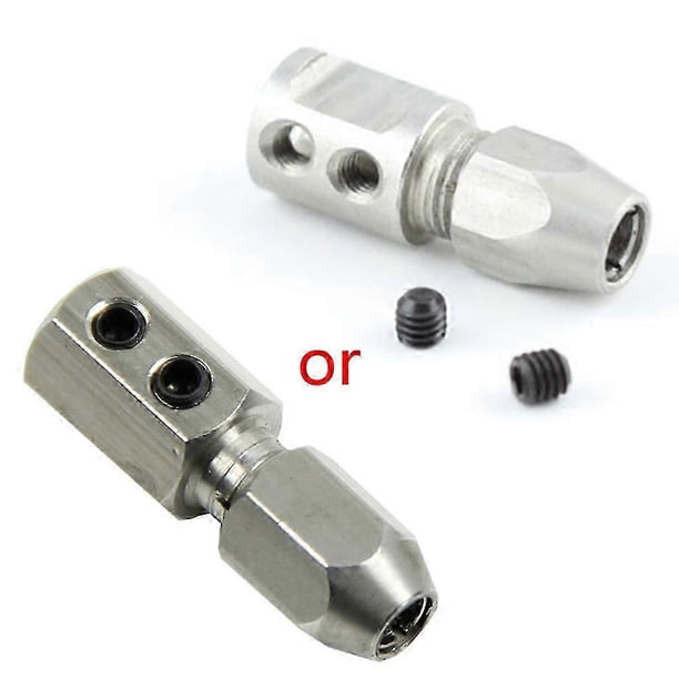 Flex Collet Coupler For 5mm Motor Shaft & 4mm Cable RC Boat Stainless Steel 1pc Silver 5mm