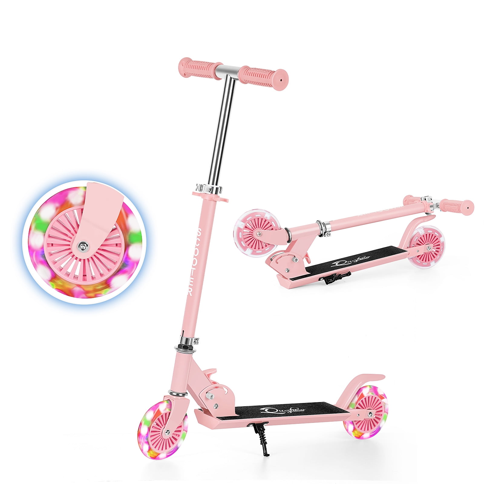 Scooter With 2 Wheels, for Kids Ages 6+, Kickstand Foot Support