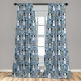 thumbnail image 5 of Ambesonne Hipster Curtains, Tribal Llama, Pair of 28"x63", Multicolor, 5 of 5
