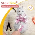 thumbnail image 2 of Conjunto de Arnés y Correa NQ para Perros y Gatos Pequeños Rosa M, 2 of 5