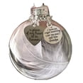 thumbnail image 2 of Clear Christmas Memorial Ornament Feather Ball Heaven Christmas Tree HangingGift, 2 of 6