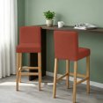 thumbnail image 2 of Pure Burnt Ochre Bar Stool Covers - Stretch Dining Chair Covers Set of 4, Modern Solid Color Minimalist Art Bar Chair Cover Removable Counter Stool Pub Chairs Slipcovers Protectors for Kitchen/Cafe, 2 of 9