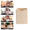 thumbnail image 2 of Raindrops Beige Wood Container for Pencil Holding Single Compartment Design Smooth Surface Eco Friendly Storage Box 2 Pcs, 2 of 8