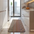 thumbnail image 4 of Orange Boho Ethnic Paisley Pattern Kitchen Rug Mat,Kitchen Runner Rugs Non Skid Washable,Decorative Kitchen Floor Mats for Kitchen,Sink,Laundry,17"x47.2", 4 of 7