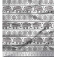 thumbnail image 1 of Soimoi Georgette Viscose Fabric Aztec & Tribal Elephant Ethnic Print Fabric by the Yard 42 Inch Wide, 1 of 1