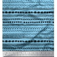 thumbnail image 1 of Soimoi Blue Cotton Cambric Fabric Aztec Geometric Print Fabric by the Yard 42 Inch Wide, 1 of 3