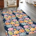thumbnail image 2 of Area Rugs for Living Room Bedroom, Easter Eggs 4'x6' Rug Washable Carpet Runner Indoor Outdoor, Colorful Eggs Spring Flowers Leaves Farm Navy Blue Non Slip Accent Floor Mats Rug for Kitchen, Office, 2 of 8