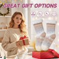 thumbnail image 5 of Womens Fuzzy Slipper Grips Socks Fluffy Winter Warm Fleece Lining Non Slip Thick Thermal Cozy Plush Socks, 5 of 6