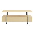 thumbnail image 5 of Furniture of America Parte Wood Multi-Storage Coffee Table in Light Maple, 5 of 5