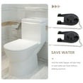 thumbnail image 5 of 2 Pcs Toilet Seat Stopper Flapper Seal with Chain Home Tank Bowl Black Water-saving Valves Cover, 5 of 6