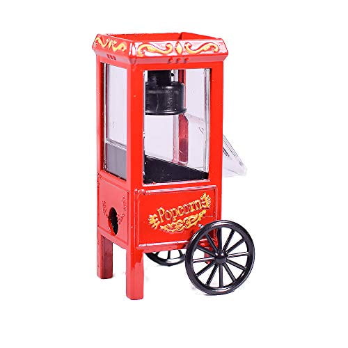 Red Popcorn Cart Die Cast Metal Collectible Pencil Sharpener
