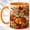 Orange, variant on Sunflower Pumpkin Coffee Mug, Autumn Harvest Mug, Ceramic 11 oz