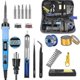 thumbnail image 1 of Soldering Iron Set 80w Station Temperature Solder Iron Wire Stand Kit, 1 of 5