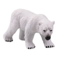 thumbnail image 4 of 1pc Solid Static Polar Bear Model Plastic Animal Miniature Figurine Home Desk Decoration, 4 of 8