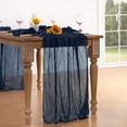 thumbnail image 2 of Table Runner DeZerlor, gasa azul marino, 35 x 300 cm, paquete de 6, 2 of 5