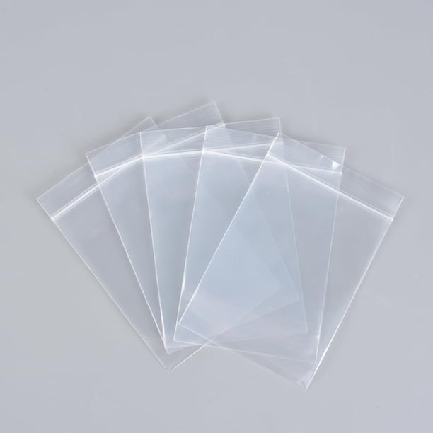 500 bolsas de polietileno con cierre hermético de 3,8 x 5,8 cm (1,5 x 2,3 pulgadas), resellables, con cierre superior y autosellables.