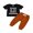 Black, variant on Bagilaanoe 0-24M Baby Boy Casual Outfits Short Sleeve Round Neck Letters Print T Shirt Tops Drawstring Pants 2pcs Sets
