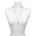 thumbnail image 3 of Delight Jewelry Silver-tone Pink Ribbon with Stitching - Silver-tone Clip on Charm with Mini Year 2025, 3 of 4