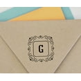 thumbnail image 4 of Printtoo Alphabet G Monogram Initial Square Swirl Border Self Inking Rubber Stamp Office Stationary, 4 of 7