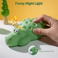 thumbnail image 2 of Night Light for Kids, 7 Color Crocodile Silicone Night Light with Timer, Rechargeable Nursery Night Light LED Bedside Lamp, Dimmable Cute Animal Night Lamp for Kids Boys Girls Toddler, 2 of 8