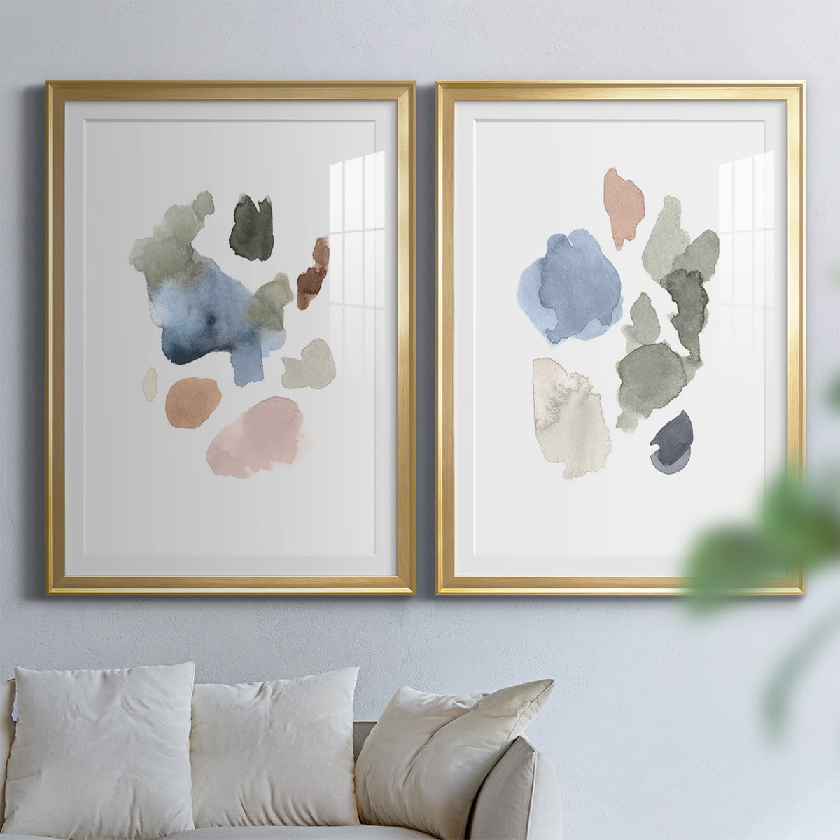 Wexford Home Fresh Start I Premium Framed Print, 22.5" x 30.5" - Ready to Hang, Gold (Set of 2)