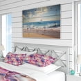 thumbnail image 4 of Designart "Serenading Seashells In The Tropics" Pink Coastal Bedding Covert Set - Nautical & Coastal Bed Set With 2 Shams, 4 of 5