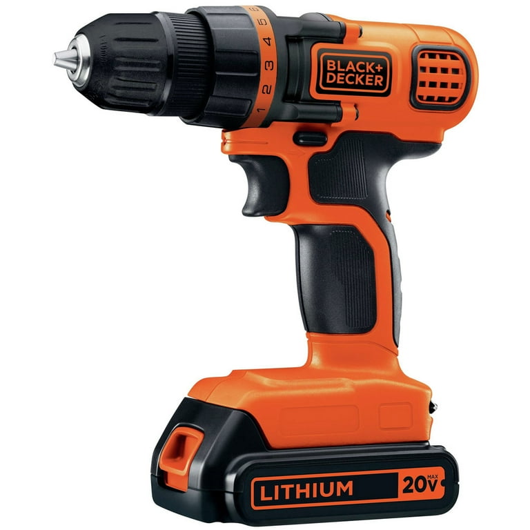 Black Decker 20V MAX 1.5Ah 4 Tool Combo Kit Cordless Lithium Ion Drill Driver Power Set with Battery Walmart