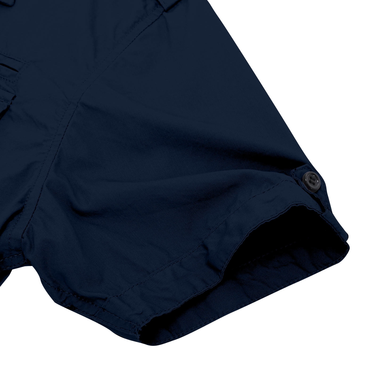 JXMVOJ Men's Workwear Short Sleeved Shirts, Casual Cotton Shirts, Lapel Collar Button-Down Shirts Military Style Shirt Summer Light Shirts Business Work Tops with Double Pockets