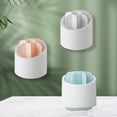thumbnail image 1 of Organizador de escritorio giratorio de 360 grados Taza para lápices | Almacenamiento plástico multifuncional para papelería – Azul, Rosa, Blanco | Organizador de escritorio de oficina que ahorra, 1 of 8