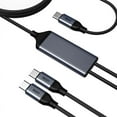 thumbnail image 3 of OMNIHIL 3.2FT USB-C Splitter Cable Compatible with &nbsp;Zoom MS-50G+ MultiStomp Pedal, 3 of 5
