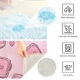 thumbnail image 3 of Yayeee Bath Rug for Bathroom Floor Non Slip Rectangle Fluffy Soft Absorbent Mat, 16"x24", Phones and Hearts, 3 of 7