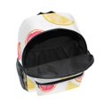 thumbnail image 6 of FORMRS School Backpack with Front Zippered Pocket 12" Student Travel Daypack, White Grapefruit Slices, 6 of 6