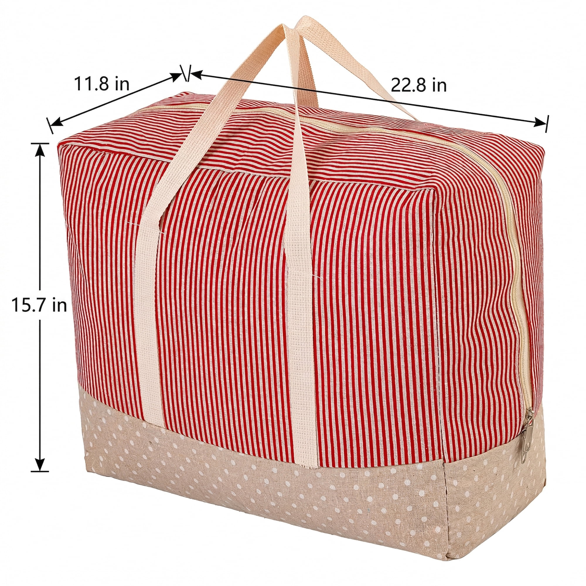 Unique Bargains Clothes Storage Bag for Closet Organizer Red 22.8"x15.7"x11.8"