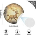 thumbnail image 4 of Dreamtimes Christmas Elk Placemats Set of 1 Non-Slip Heat Resistant Dining Table Place Mats Washable Kitchen PVC Weave Table Mats, 4 of 7