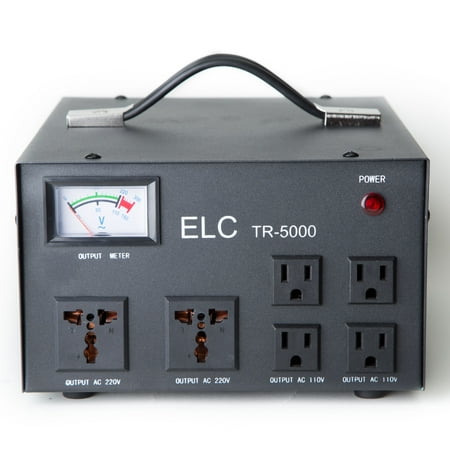 Varistor Circuit Protection - ELC TR-5000 5000 Watt Voltage Regulator with Transformer - Step Up/Down - 110V/220V - Circuit Breaker Protection