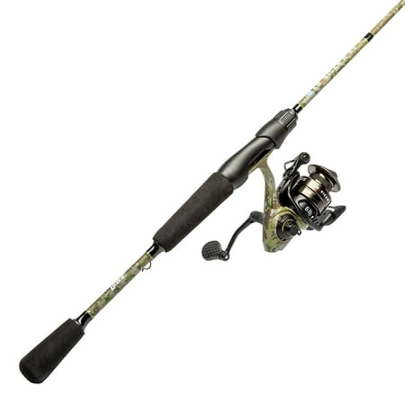 Lew s American Hero Camo Spinning Reel and Fishing Rod Combo 6-Foot 2-Piece Rod Camo/Black