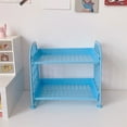 thumbnail image 6 of Double-Layer Foldable Storage Rack, Plastic Mesh Organizer Shelf for Bathroom, Desktop, Cosmetics, Jewelry & Stationery, 6 of 6